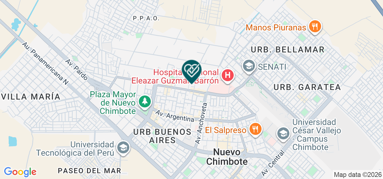 Mapa de Centro Medico Santa Fe