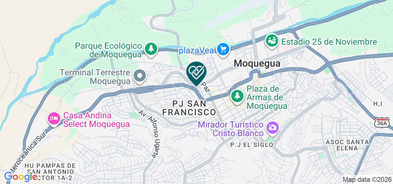 Mapa de Vitaltopic Perú