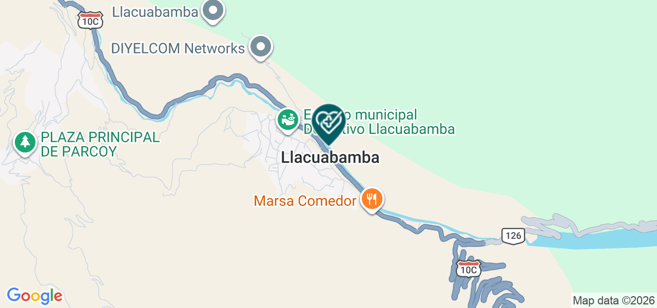 Mapa de Las Chilcas