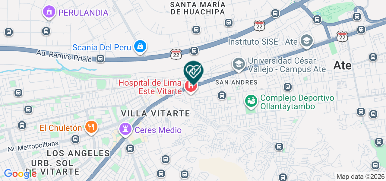 Mapa de Policlinico Marfalab