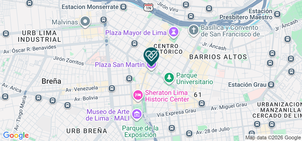 Mapa de Consultorios Solidarios Osteolima