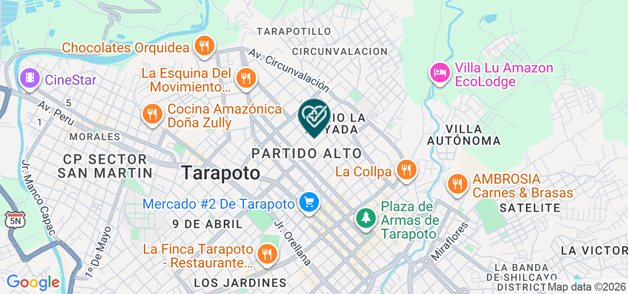 Mapa de Dental Zavi
