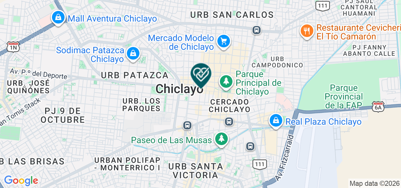 Mapa de Centro Oftalmologico del Norte
