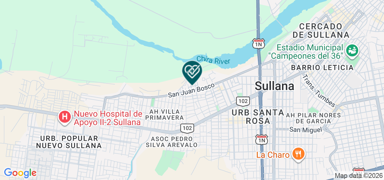 Mapa de Centro de Dialisis Integral San Juan Bosco