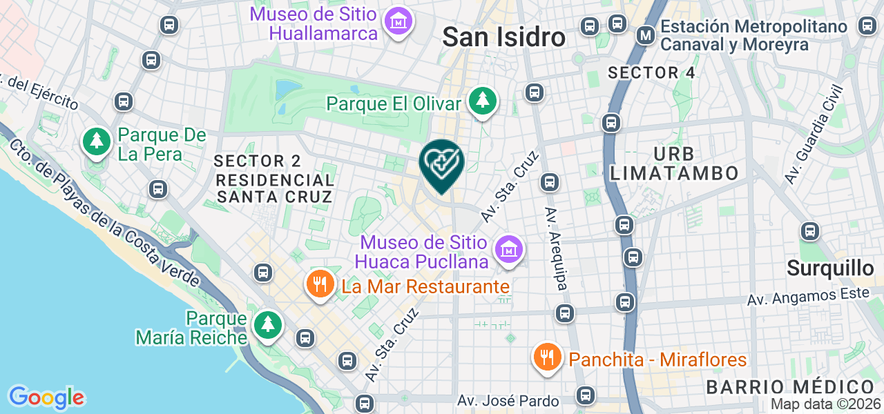 Mapa de Consultorio de Servicios Neurologicos Kessler