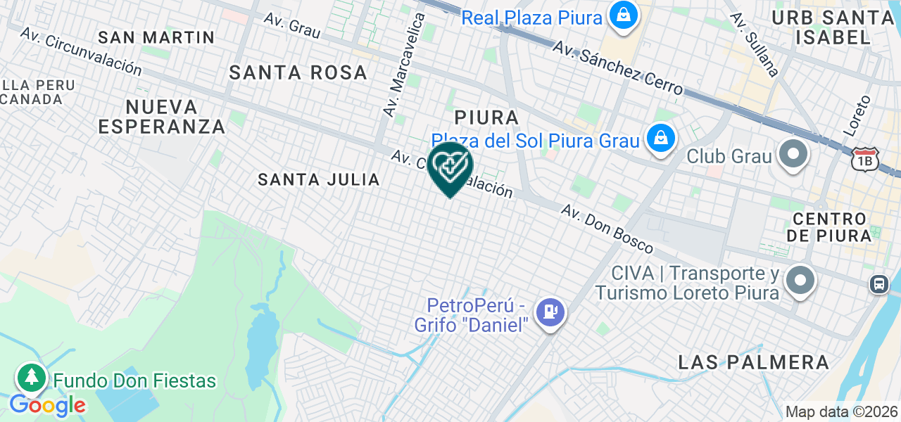 Mapa de Consultorio Medico Obstetrico y Apoyo al Diagnostico Familia Sana