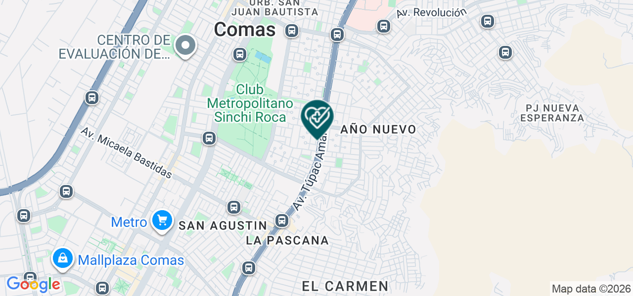 Mapa de Consultorios Salud y Bienestar E.I.R.L.