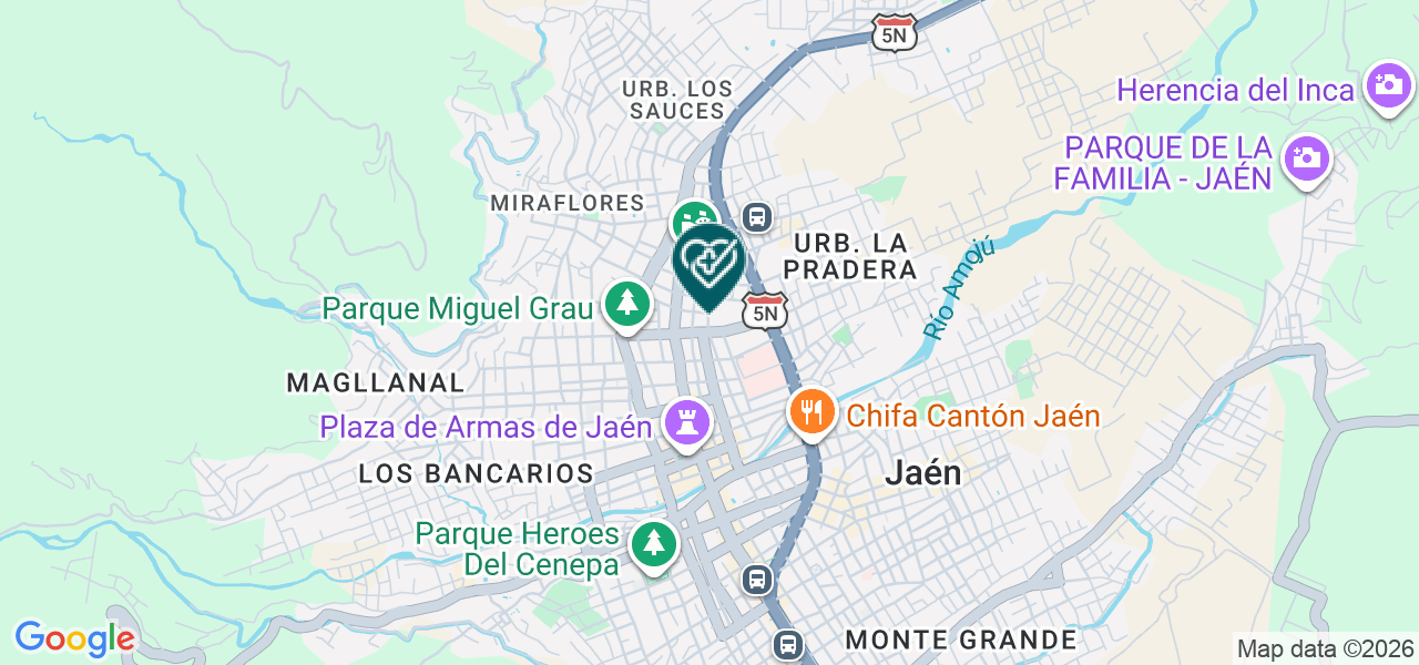 Mapa de Clinica de la Solidaridad