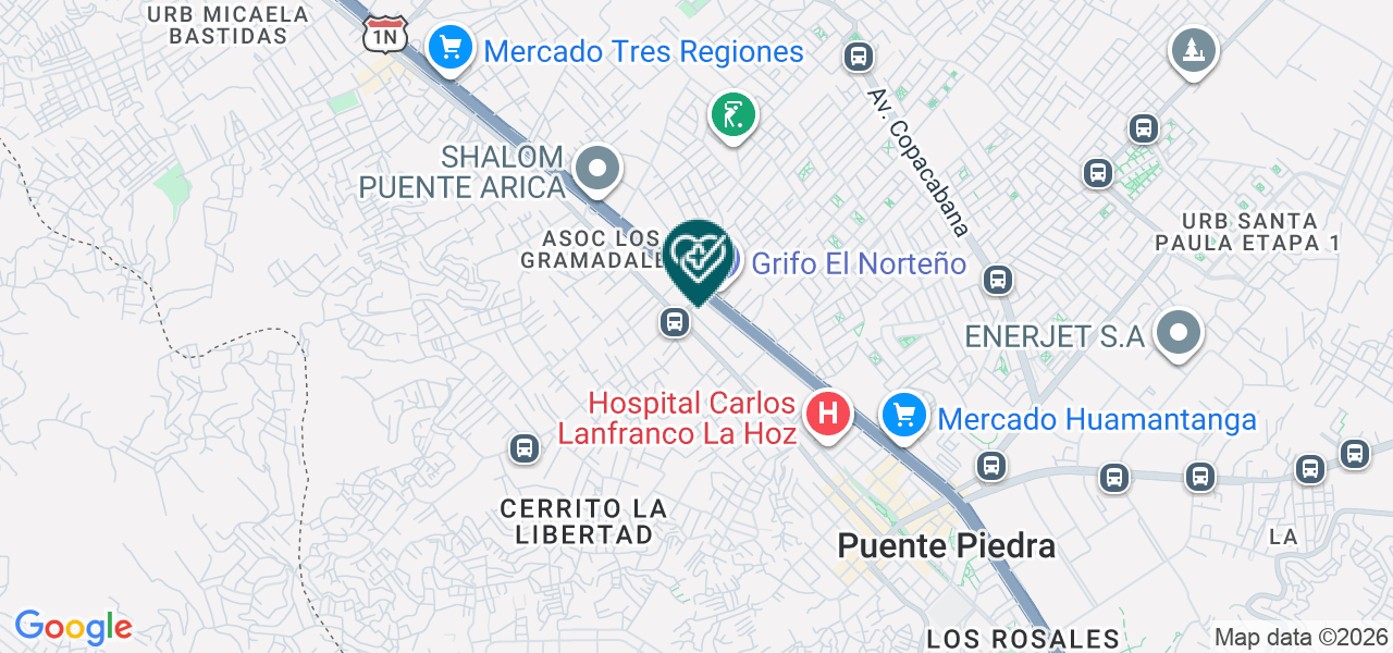 Mapa de Consultorio Psicológico Meraki
