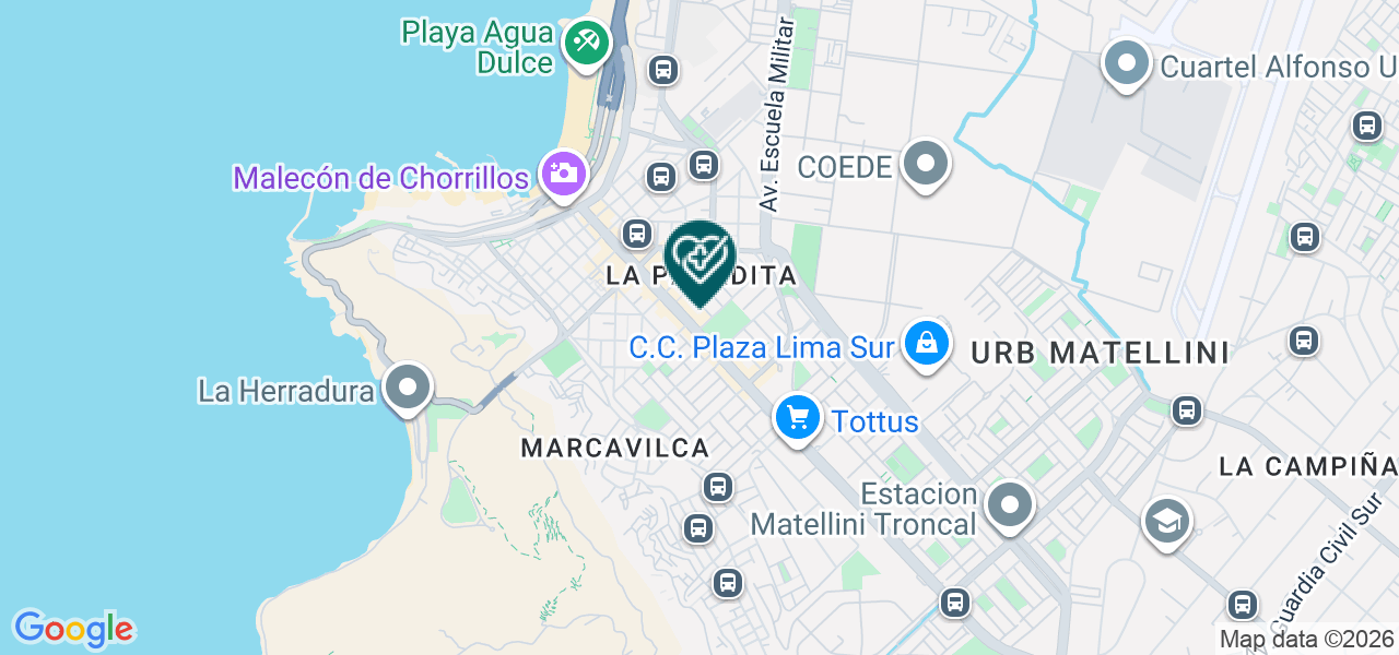 Mapa de Consultorio Odontológico Salud y Sonrisa