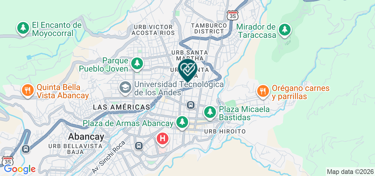 Mapa de Centro Medico de Especialidades San Borja EIRL