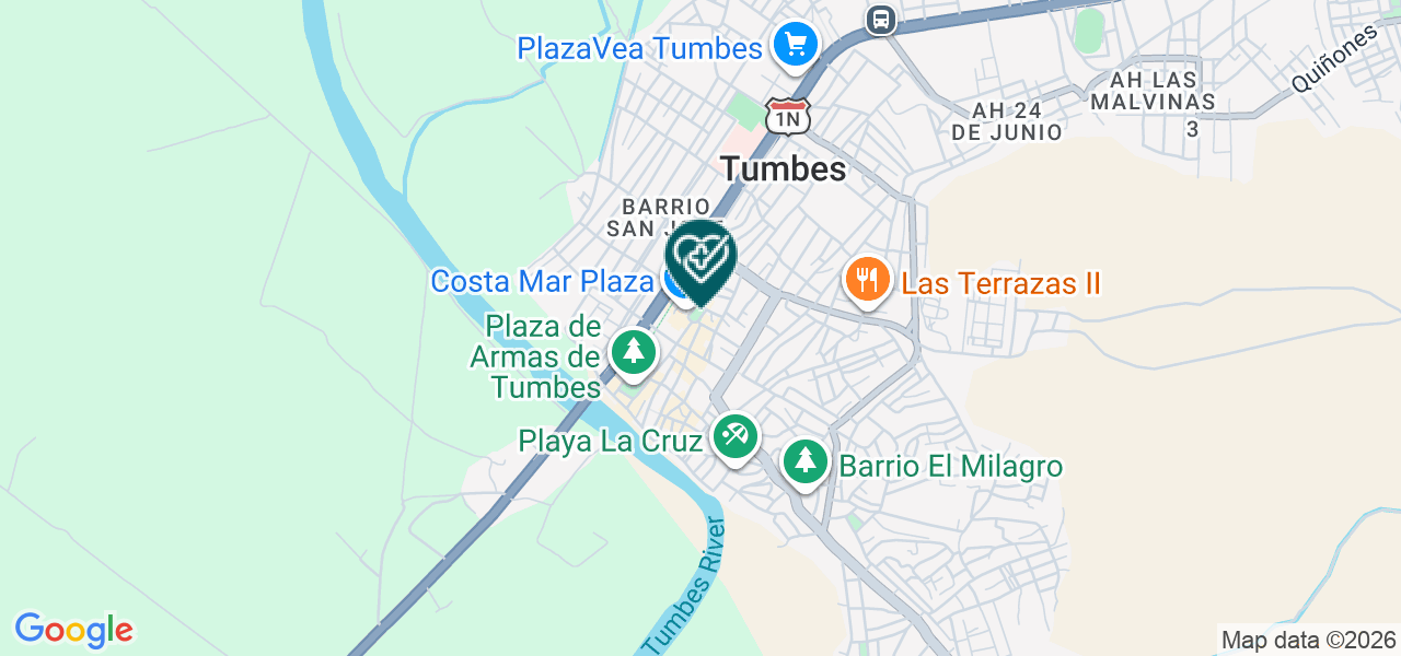 Mapa de Centro Odontologico Palacios