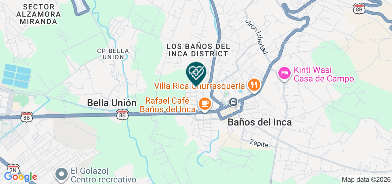 Mapa de Centro Odontológico Bernaola Ñique