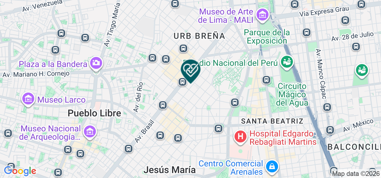 Mapa de Santiago Ramón y Cajal