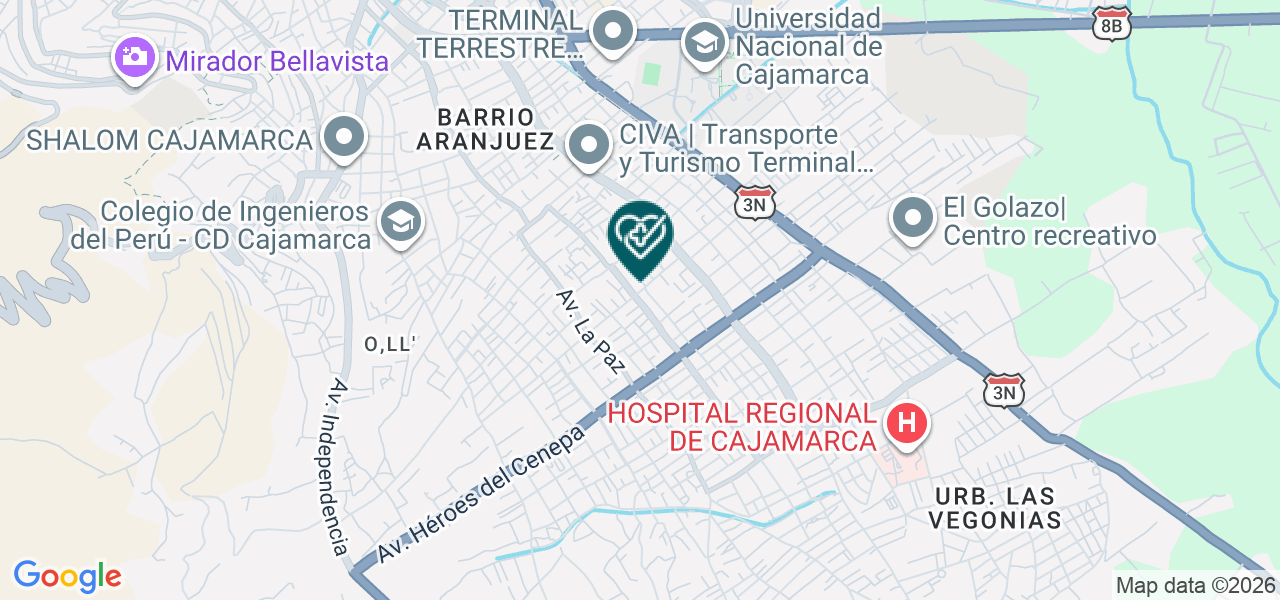 Mapa de Consultorio Odontologico Star Dent