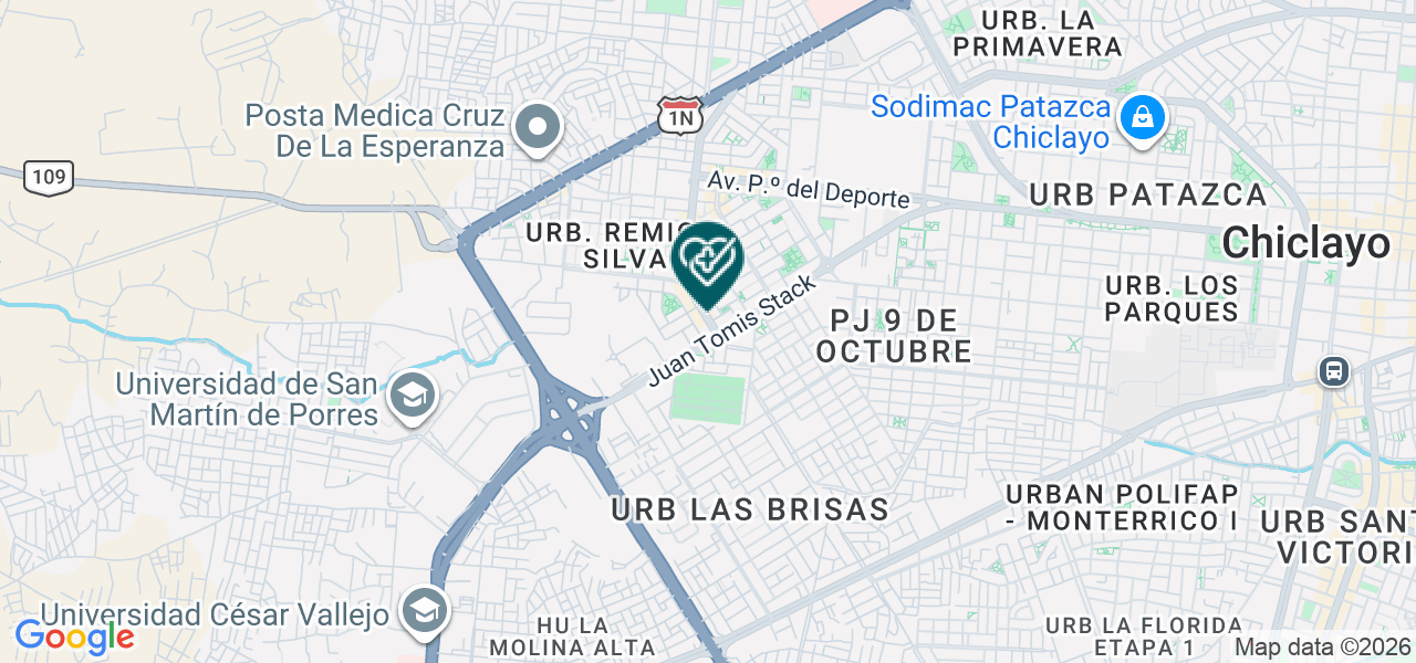 Mapa de Establecimiento de Salud San Jorge Group SAC