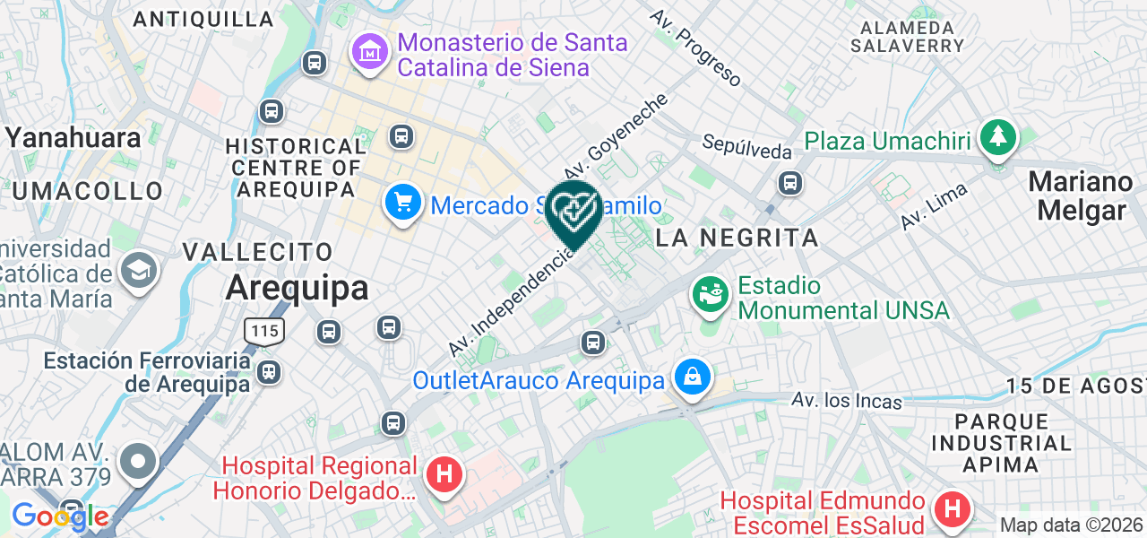 Mapa de Soluciones Medicas Policlinico S.R.L.