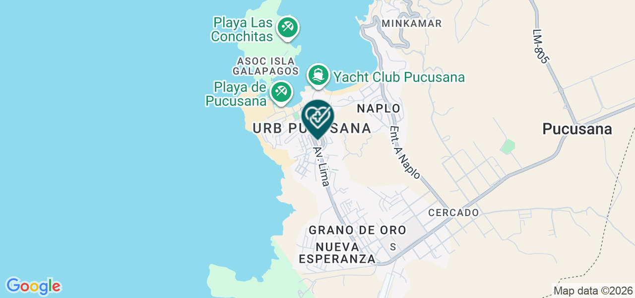 Mapa de Policlinico Señor de los Milagros Pucusana