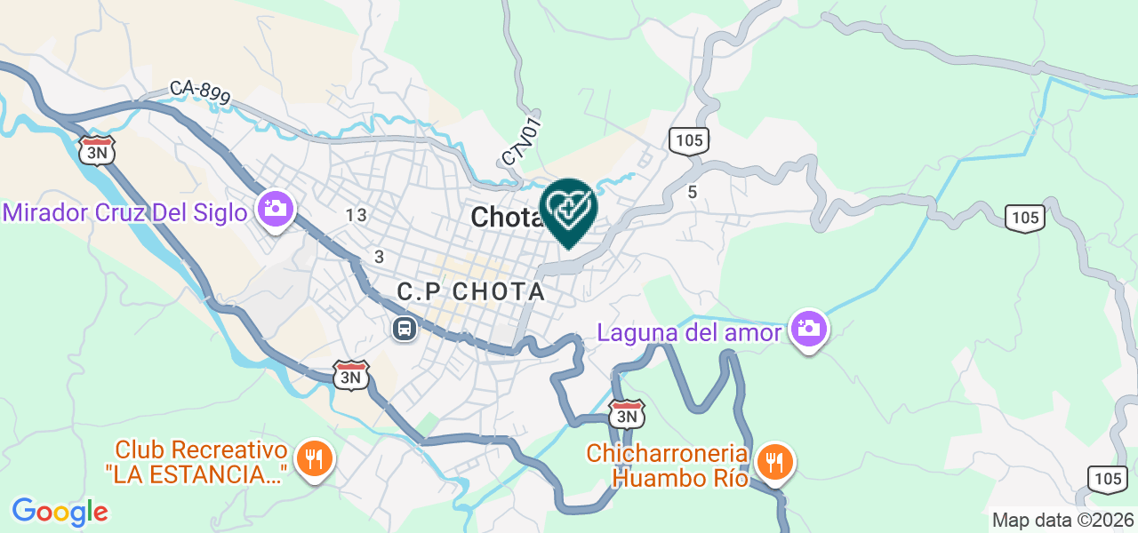 Mapa de Centro Medico Ginecológico San Fernando