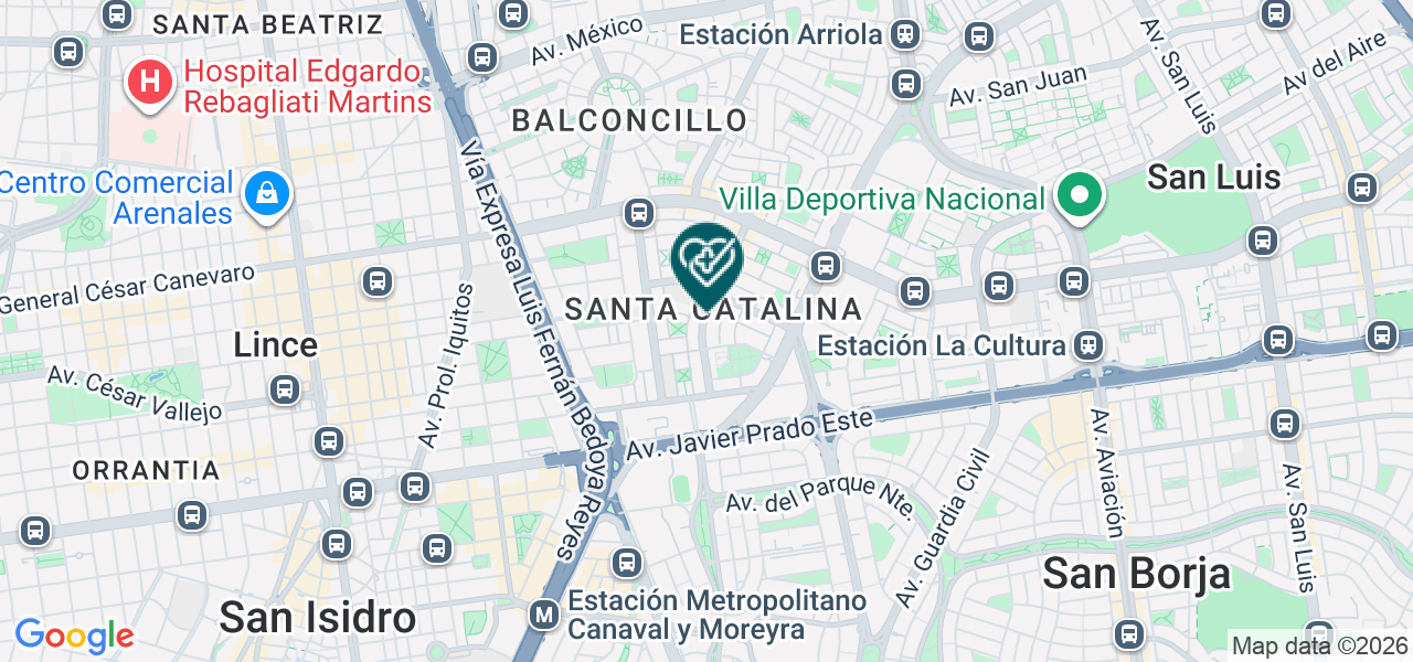 Mapa de Grupo de Salud y Seguridad Ciss S.A.C.