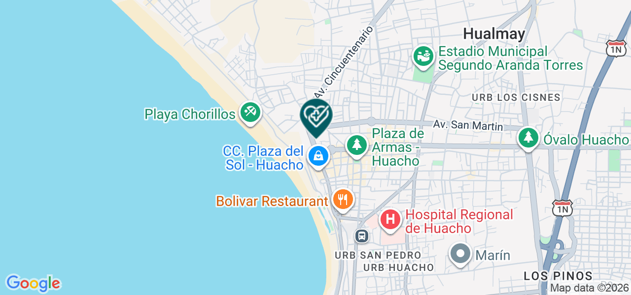 Mapa de Policlinico Virgen del Carmen