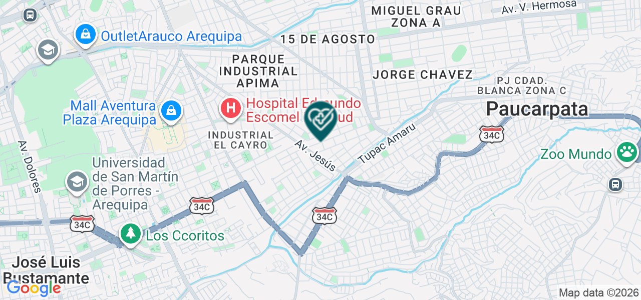 Mapa de Especialidades Medicas Santa Ana - Pediatria