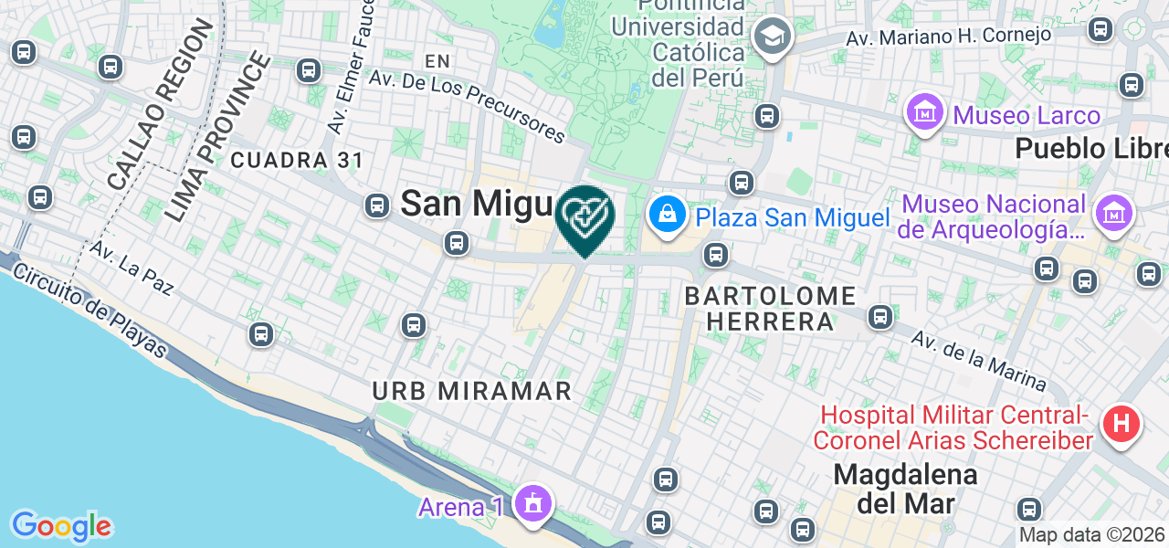 Mapa de Dental Prosmile