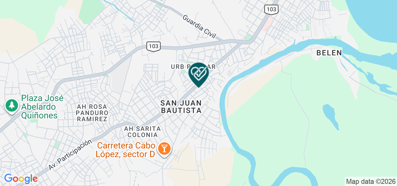 Mapa de Consultorio Medico Especializado y Obstetricia Rio Mar
