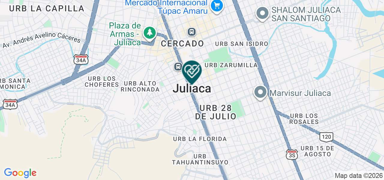 Mapa de Cristo Blanco