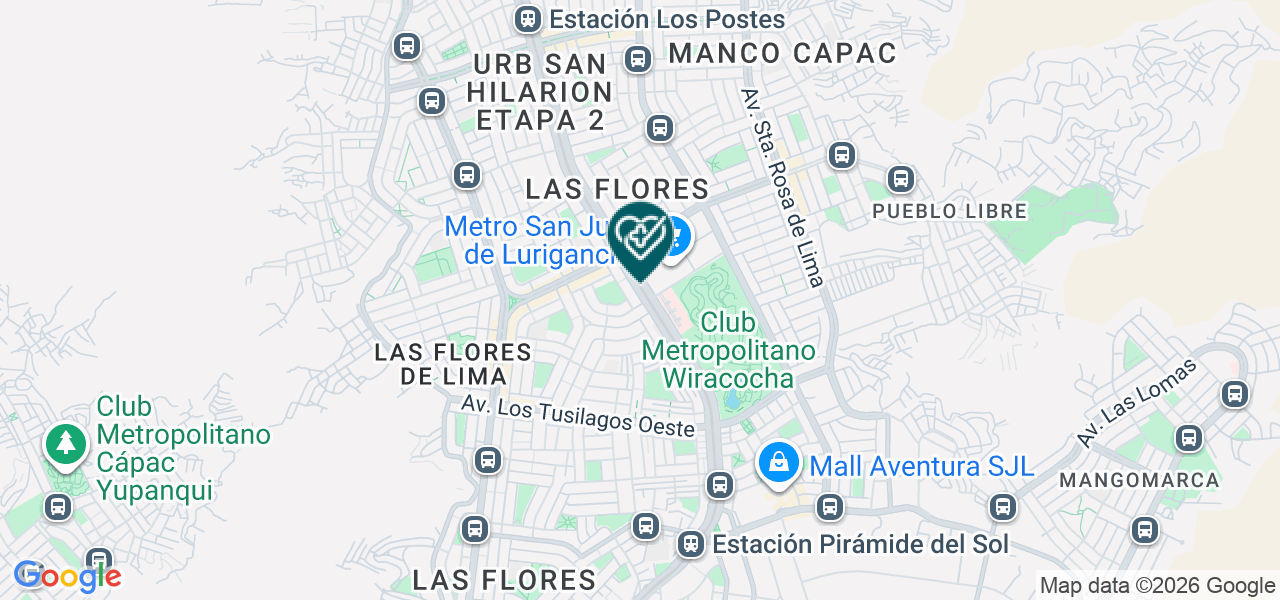 Mapa de Dental Pacífico