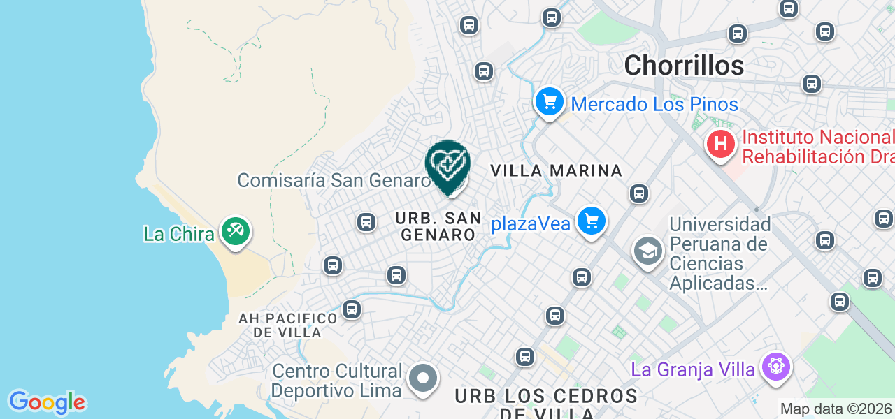 Mapa de Dental San Genaro