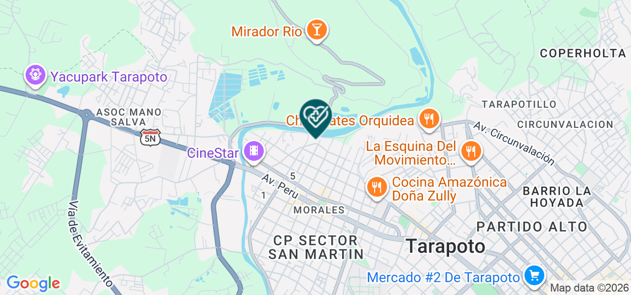 Mapa de Acosta Especialistas Dentales