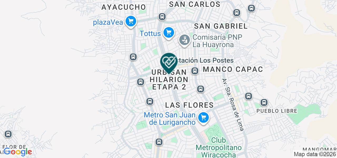 Mapa de Dental Moderna