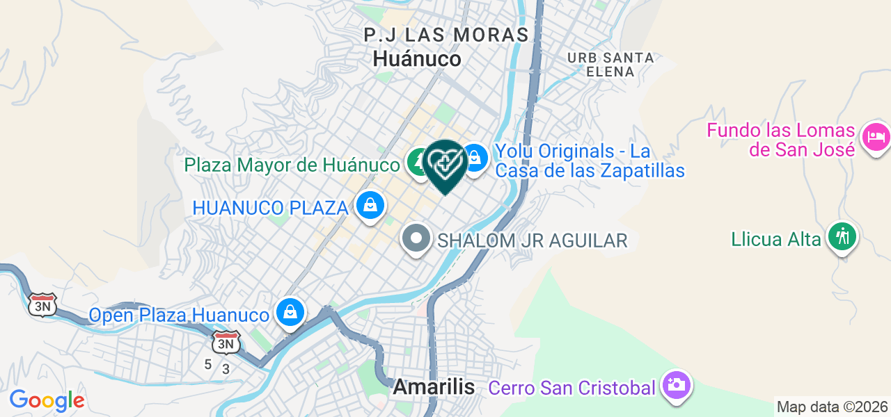 Mapa de Centro Medico Especializado Leon Xiv