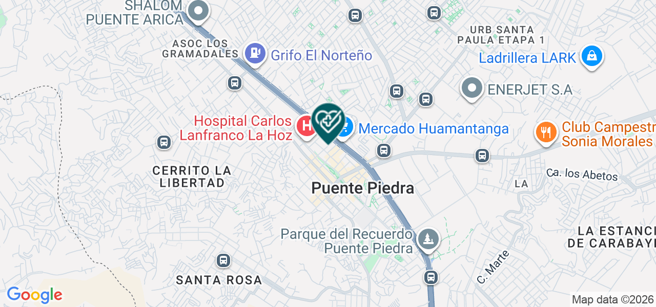 Mapa de Consultorio Odontologico San Gabriel