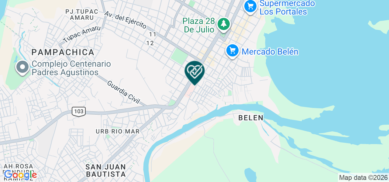 Mapa de Servicios Medicos Generales Dr. Cuadros E.I.R.L.