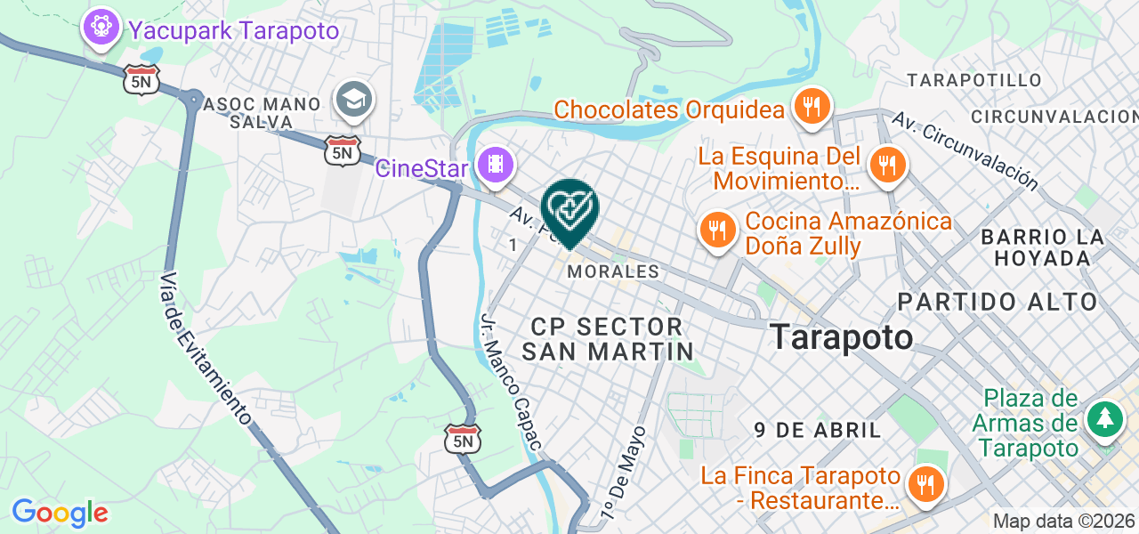 Mapa de Family Dental Acosta