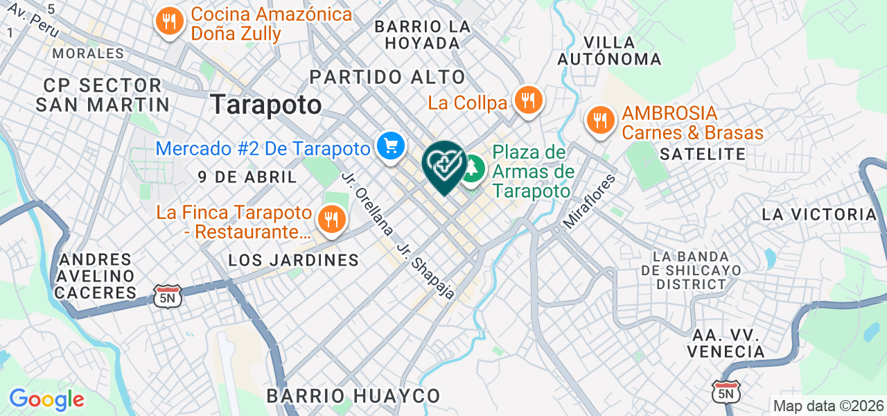 Mapa de Consultorio Oftamológico Pajaten