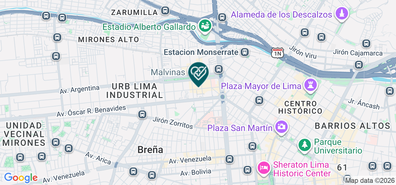 Mapa de Consultorio Dental May Dents