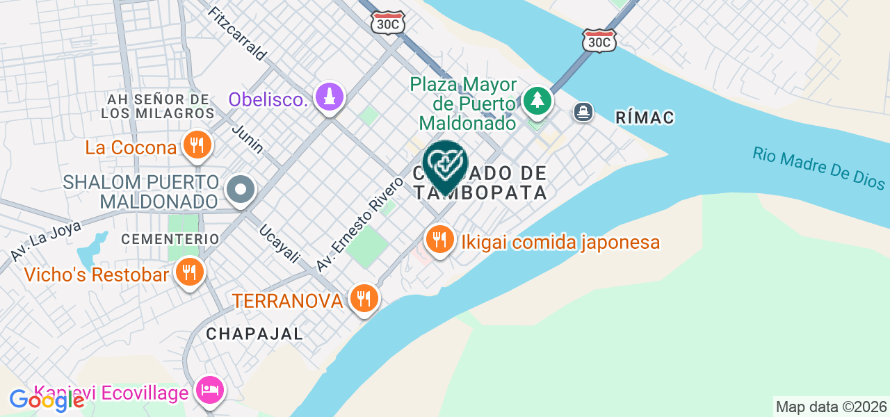 Mapa de Centro Optico la Marina