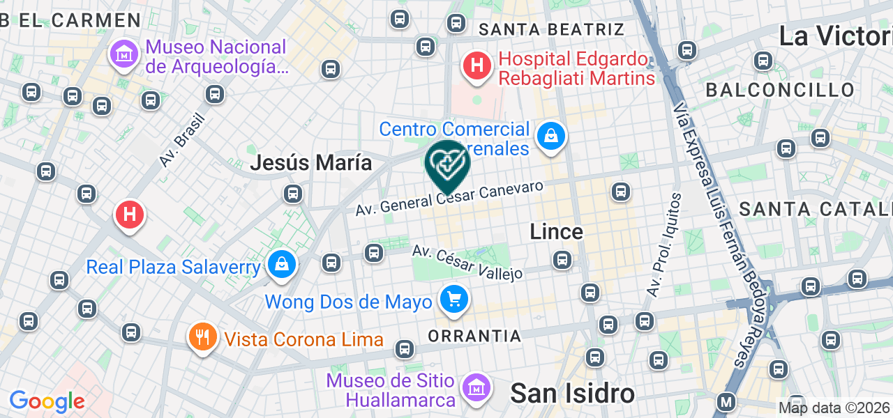 Mapa de Consultorio Medico Dr. Palomino
