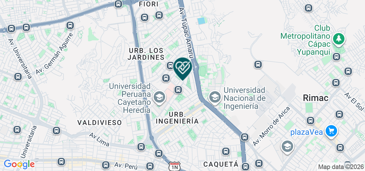 Mapa de Grupo Medico Valderrama