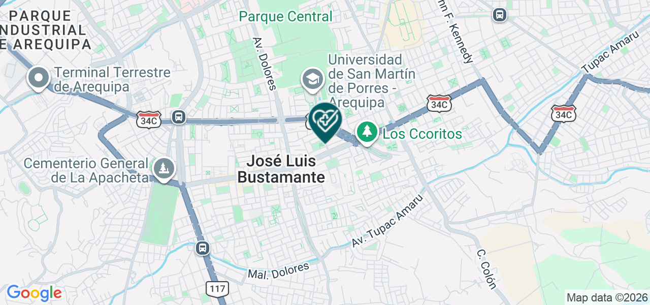 Mapa de Muelident Consultorios Odontológicos