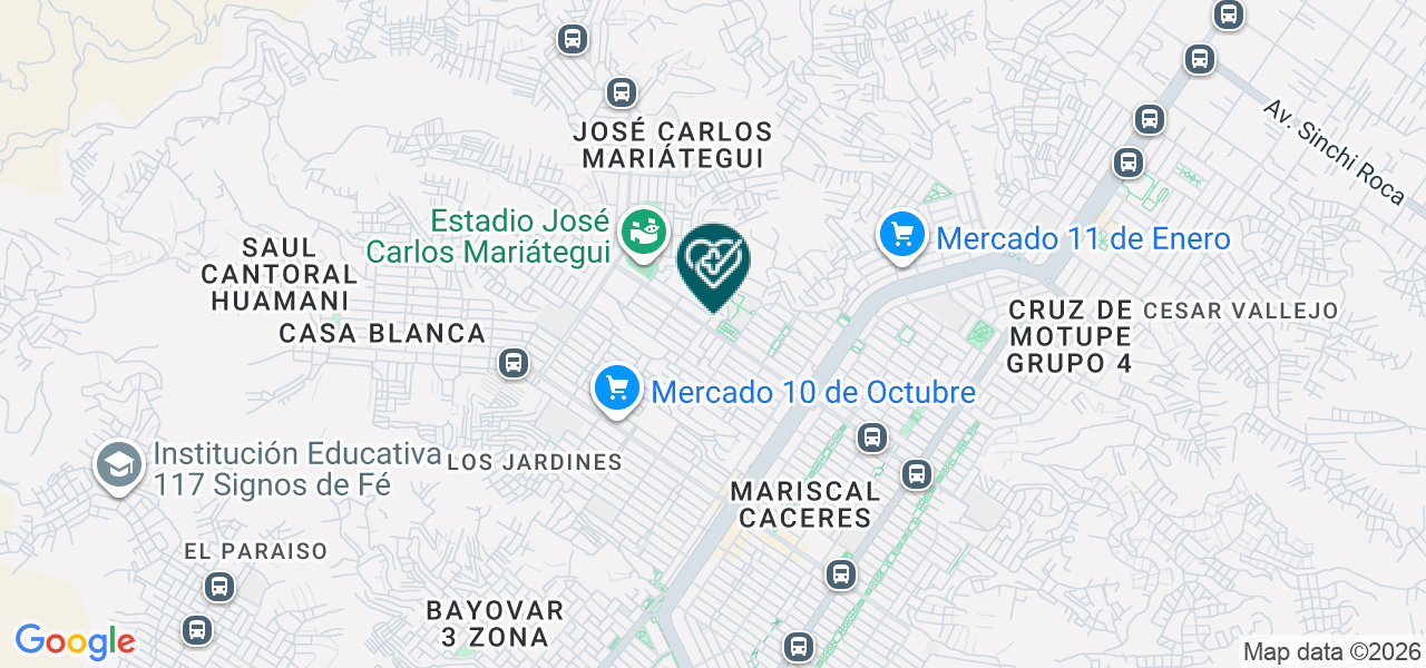 Mapa de Consultorio 24 Horas