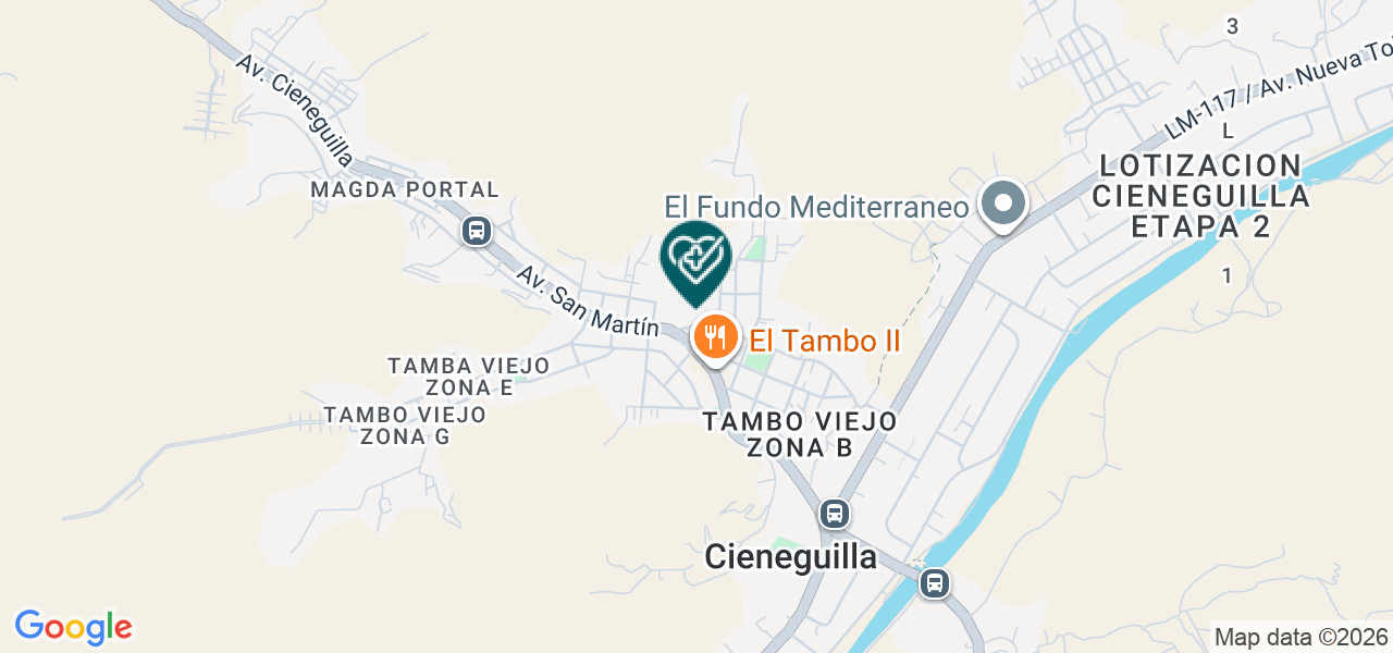 Mapa de Centro Medico Blessed Lab