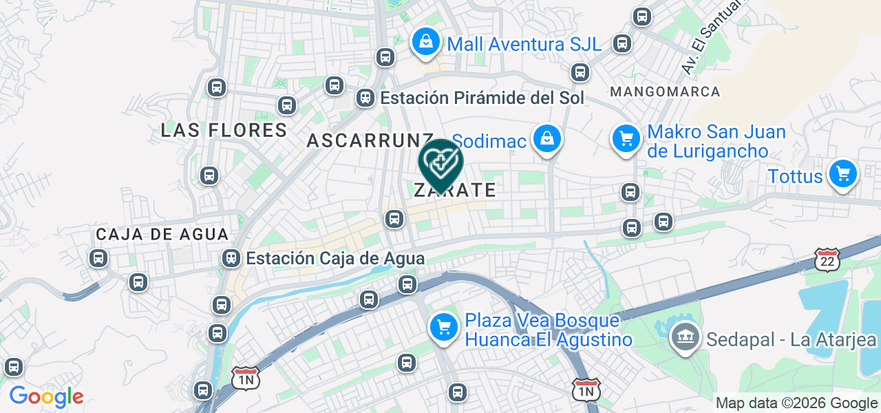 Mapa de Consultorio Especilializado Gineco - Obstetrico ¨la Familia