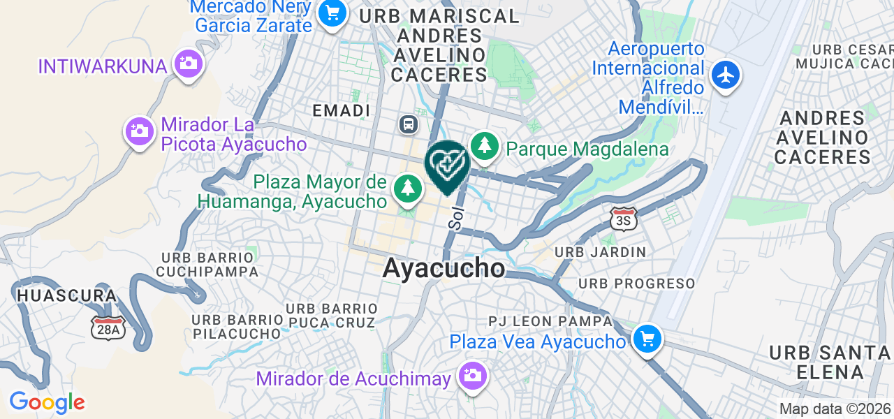 Mapa de Laboratorio de Análisis Clínico Rivera