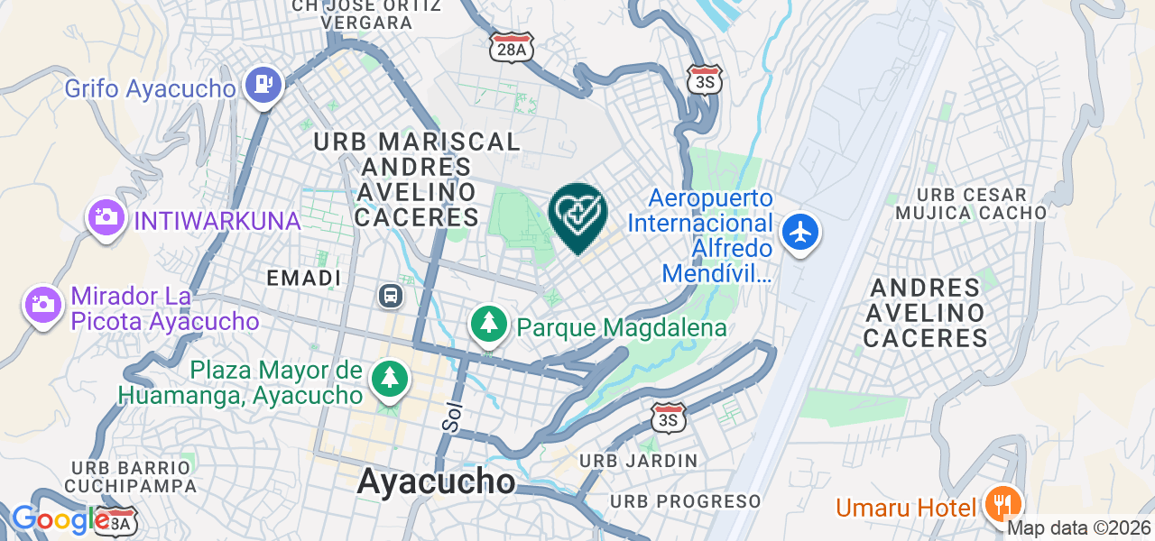 Mapa de Consultorio Odontologico Jesus Nazareno