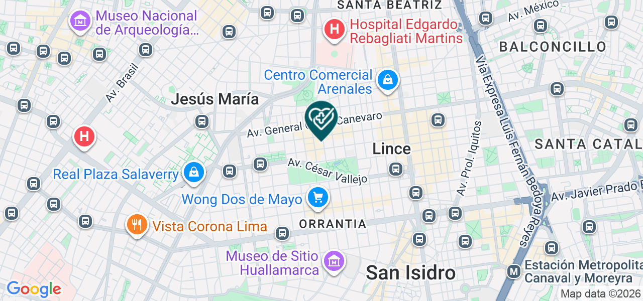 Mapa de Brycer Laboratorios