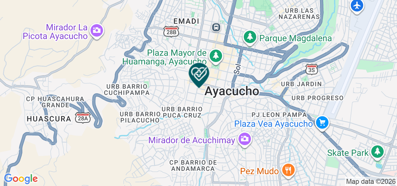 Mapa de Consultorio Obstetrico San Martin de Porres